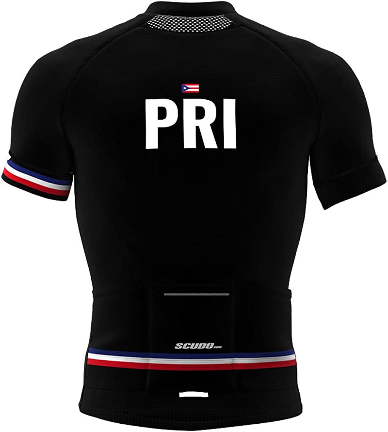 Puerto Rico Code Short Sleeve Cycling PRO Jersey for Men Sporting Goods > Outdoor Recreation > Cycling > Cycling Apparel & Accessories Scudo Sports Wear   