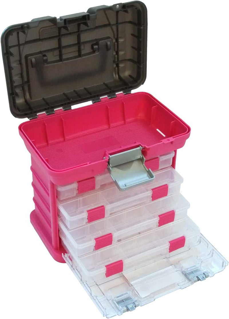 Pink Tool Box – Durable Tackle Box Organizer & Creative 1354-83 Options Grab'N'Go Rack System, Small, Magenta Sporting Goods > Outdoor Recreation > Fishing > Fishing Tackle Stalwart   