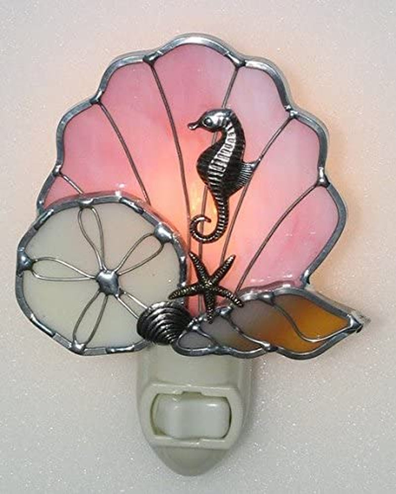 Stain Glass Sea Shells Night Light Home & Garden > Lighting > Night Lights & Ambient Lighting Artist Unknown   