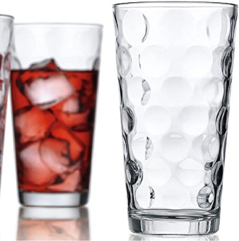 Drinking Glasses [Set of 10] Highball Glass Cups 17Oz, by Home Essentials & beyond – Premium Cooler Glassware – Ideal for Water, Juice, Cocktails, Iced Tea.