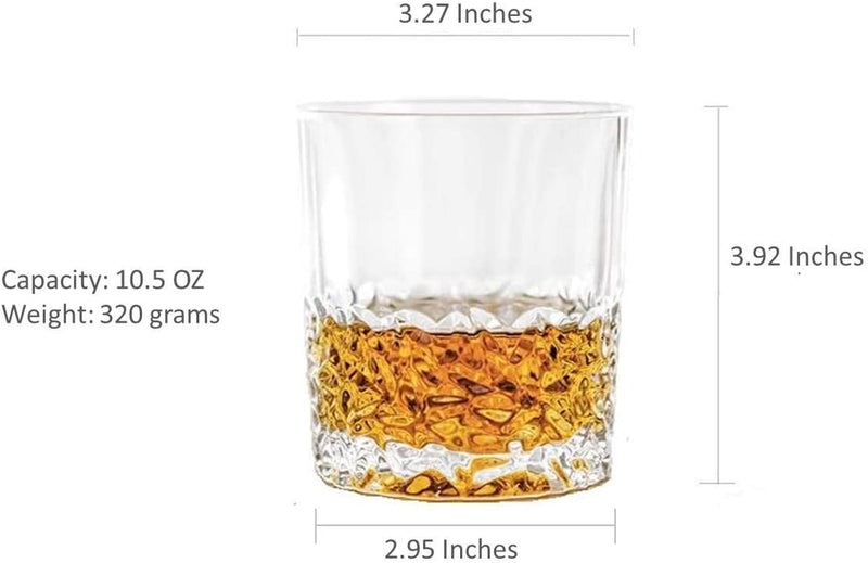 Premium Crystal Whiskey Glasses Set of 6, Large Lead-Free Crystal Glass, Tasting Cups Scotch Glasses, Old Fashioned Glass, Tumblers for Drinking Irish Whisky, Bourbon, Tequila (Leaves, 10.5 Oz) Home & Garden > Kitchen & Dining > Tableware > Drinkware First to act tactical   