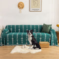 ROOMLIFE Smog Blue Sofa Covers Soft Chenille Sofa Slipcover Sectional Couch Covers for 3 Cushion Couch,Recliner Chair-Comfy Couch Cover for Dogs Universal Sofa Cover Furniture Protector, 71"X134" Home & Garden > Decor > Chair & Sofa Cushions ROOMLIFE Patternt6 X-Large 