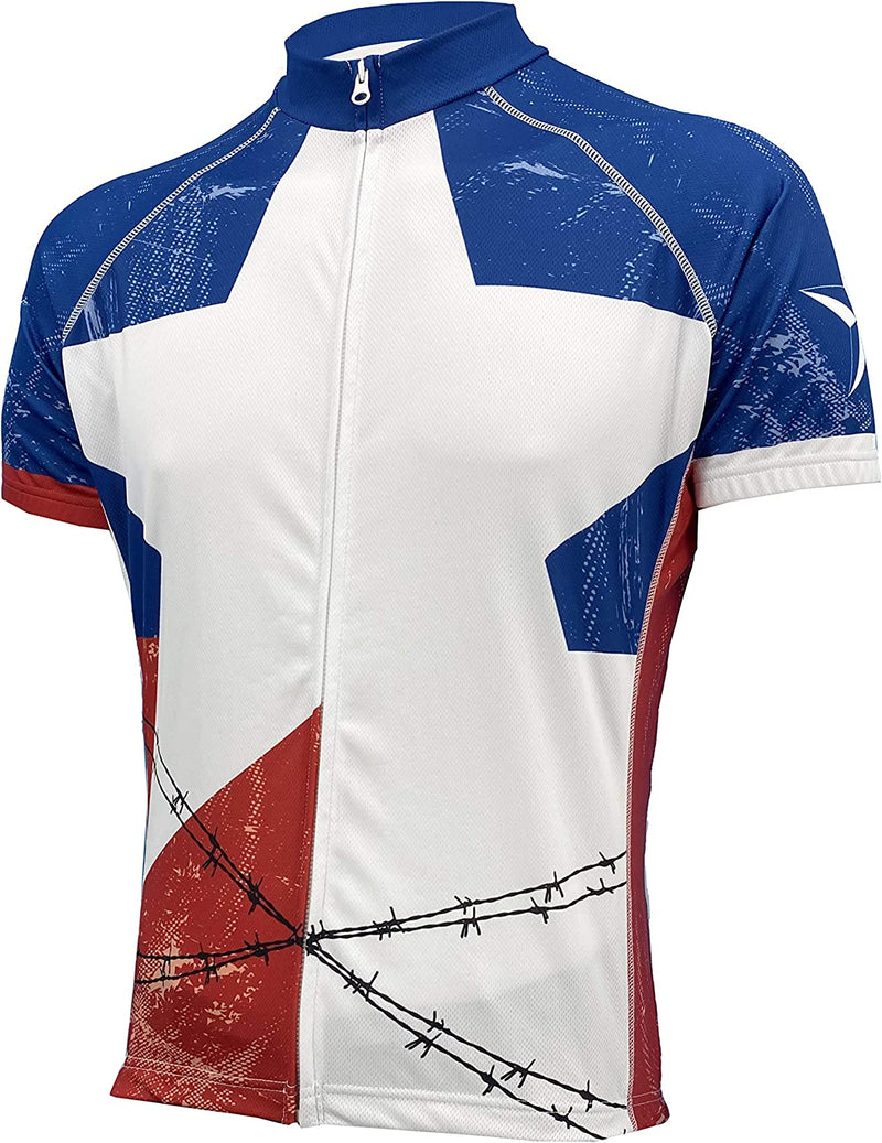 PEAK 1 SPORTS Texas Lone Star Men'S Cycling Jersey Sporting Goods > Outdoor Recreation > Cycling > Cycling Apparel & Accessories Peak 1 Sports 4X-Large  