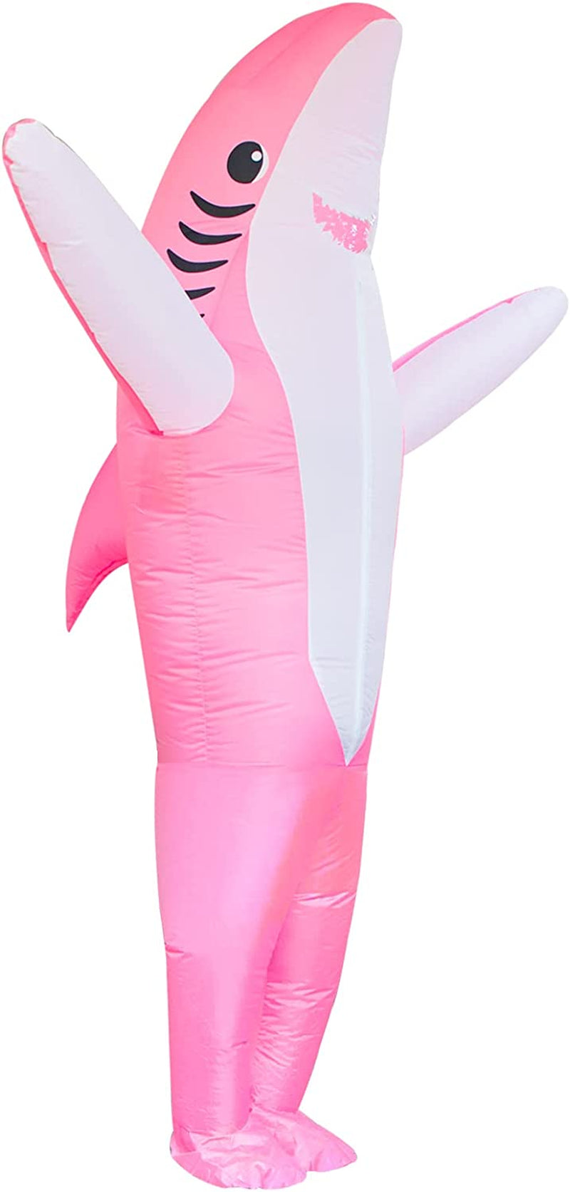 Adults Inflatable Halloween Costumes Blow up Shark Costume for Halloween, Birthday Gift Cos Play Party  Poptrend Pink Shark Costume  