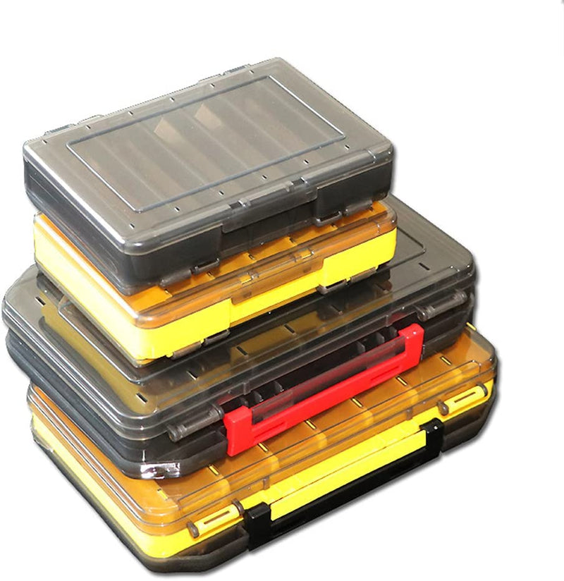 Gigicloud Plastic Fishing Tackle Accessory Box Fishing Lure Box Case 12 14 Room Double Sided Fishing Lure Bait Hooks Storage Box Case Container for Fishing Bait Plastic Storage Box Sporting Goods > Outdoor Recreation > Fishing > Fishing Tackle Gigicloud   