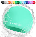 Cybgene Silicone Swim Cap, Unisex Swimming Cap for Women and Men, Comfortable Bathing Cap Ideal for Short Medium Long Hair Sporting Goods > Outdoor Recreation > Boating & Water Sports > Swimming > Swim Caps CybGene Mint Green Large (Suggest>10 years) 