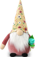 Gehydy Mothers Day Gnomes Plush with Butterfly Decoration Spring Gnome Gift Handmade Scandinavian Tomte Stuffed Farmhouse Decor for Home Kitchen Tiered Tray Home & Garden > Decor > Seasonal & Holiday Decorations Gehydy Rose  