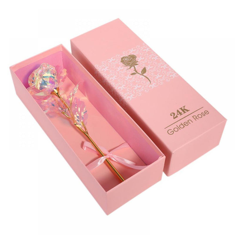 Lovegab Valentine'S Day Gift Rose Pink Box Packaging with Vibration Light with Base for Girl Friend Pink Home & Garden > Decor > Seasonal & Holiday Decorations XDHERL91281023   