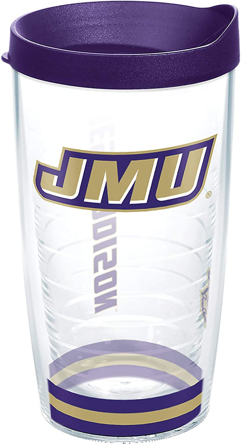 Tervis Made in USA Double Walled James Madison University JMU Dukes Insulated Tumbler Cup Keeps Drinks Cold & Hot, 24Oz - Black Lid, Primary Logo Home & Garden > Kitchen & Dining > Tableware > Drinkware Tervis Arctic 16oz 