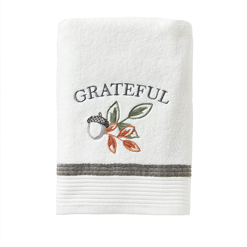 SKL Home Nature'S Harvest Bath Towel, White,24" X 48 Home & Garden > Linens & Bedding > Towels SKL Home Bath Towel  