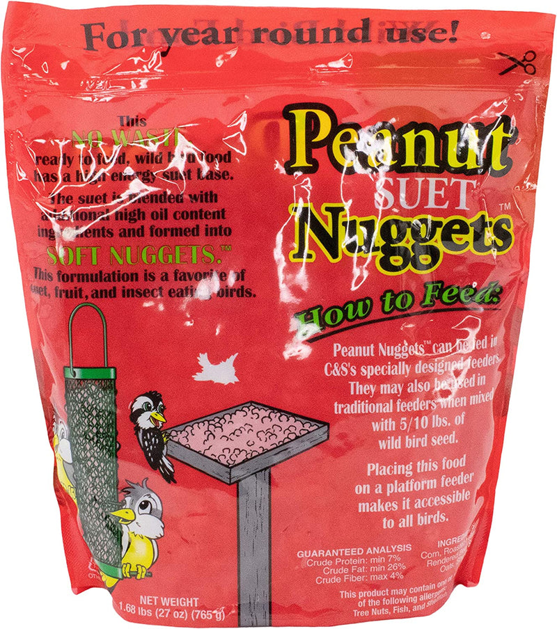 C&S Peanut Nuggets 27 Ounces, 6 Pack Animals & Pet Supplies > Pet Supplies > Bird Supplies > Bird Food Central Garden & Pet   