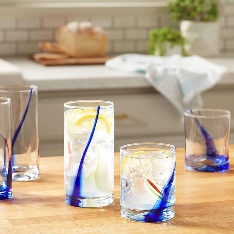 Libbey Blue Ribbon Impressions 16-Piece Tumbler and Rocks Glass Set Home & Garden > Kitchen & Dining > Tableware > Drinkware Libbey   