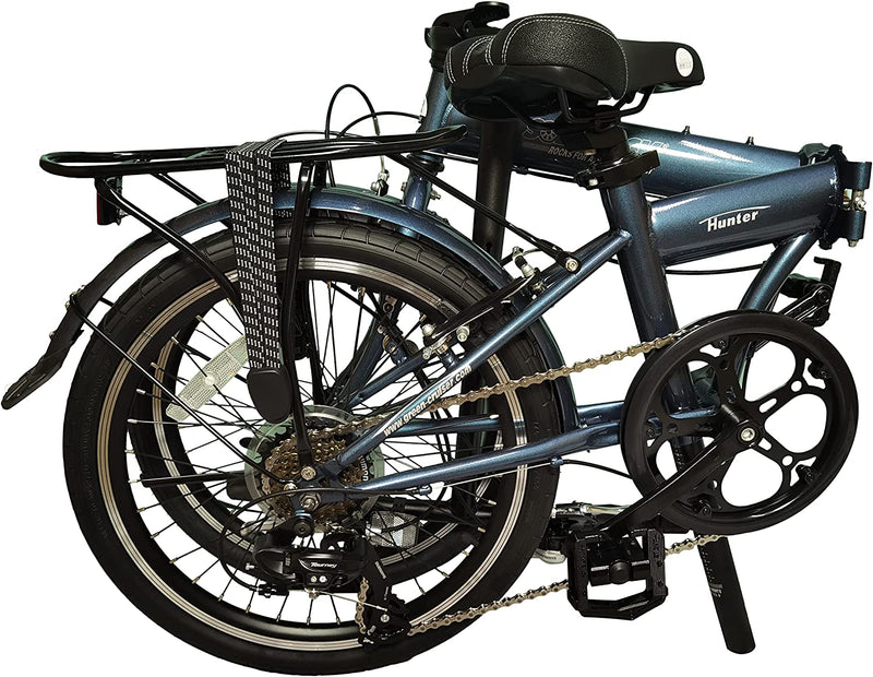 Solorock 20" 7 Speed Steel Folding Bike, Hunter Sporting Goods > Outdoor Recreation > Cycling > Bicycles SoloRock Blue  