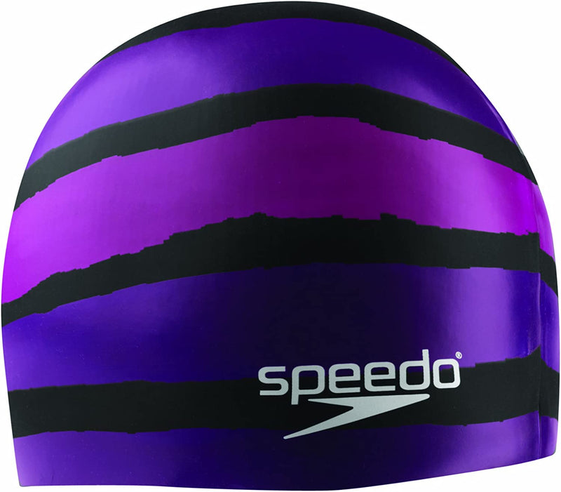 Speedo Unisex-Adult Swim Cap Silicone - Manufacturer Discontinued Sporting Goods > Outdoor Recreation > Boating & Water Sports > Swimming > Swim Caps Speedo Black/Purple AC 