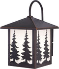 VAXCEL Trail Bronze Rustic Horse Cowboy Square Outdoor Flush Mount Ceiling Light Home & Garden > Lighting > Lighting Fixtures > Chandeliers Vaxcel Tree 8" W Wall Lantern 