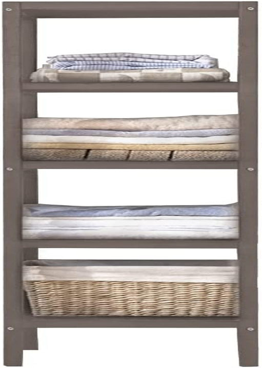 IOTXY Solid Wood Storage Rack - 5-Tier Bathroom Floor Standing Towel Shelf, Living Room Display Stand, Kitchen Organizer Home & Garden > Household Supplies > Storage & Organization IOTXY Brown 5-Tier 