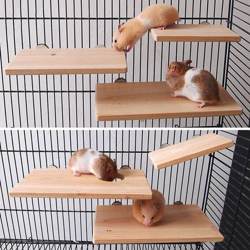 Cage Wood Stand Platform,Bird Parrot Perch Bird Platform Hamster Perches Cage Corner Shelf Cage Accessories(S) Animals & Pet Supplies > Pet Supplies > Bird Supplies generic   