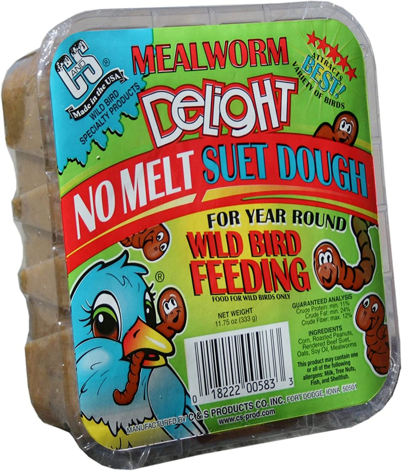C&S Mealworm Delight, No Melt Suet Dough, 11.75 Ounces Animals & Pet Supplies > Pet Supplies > Bird Supplies > Bird Food Central Garden & Pet   