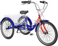 H&ZT Tricycle for Adults, 3 Wheeled Bikes for Adults，Trike Cruiser Bike, W/Large Basket & Maintenance Tools & Shimano Derailleur & Parking Brake Handle Sporting Goods > Outdoor Recreation > Cycling > Bicycles H&ZT Cruiser > Star-Spangled 20" Cruiser 