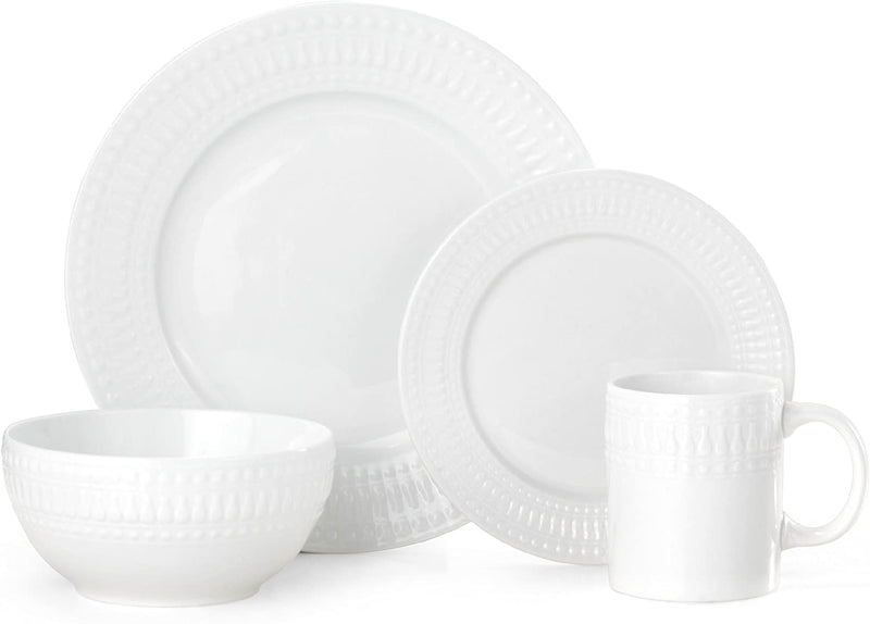Pfaltzgraff Cassandra 16-Piece Porcelain Dinnerware Set, Service for 4 Home & Garden > Kitchen & Dining > Tableware > Dinnerware Pfaltzgraff   