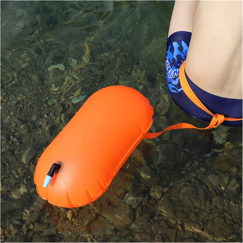 Bevve Swimming Training Equipment Swimming Lifesaving Buoys Thickened Swimming Buoy Single PVC Airbag Swimming Lifebuoy Buoy Diving Drifting Water Sports for Children and Adults (Color : Red) Sporting Goods > Outdoor Recreation > Boating & Water Sports > Swimming GuangPingXianChuXingWuJinBaiHuoJingYingB   