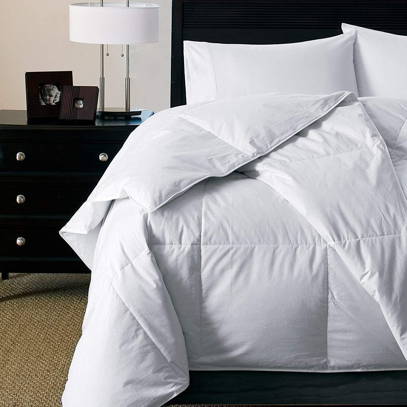 DOWNLITE Manufacturer Direct - 300 TC Hypoallergenic Luxury down Alternative White Comforter – Medium Warmth - Oversized (Oversized Queen) Home & Garden > Linens & Bedding > Bedding > Quilts & Comforters DOWNLITE   