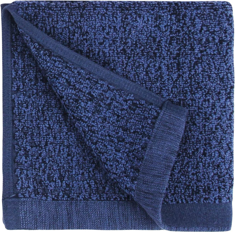Everplush Diamond Jacquard Hand Towel Set, 4 X (16 X 30 In), Khaki, 4 Count Home & Garden > Linens & Bedding > Towels Everplush Navy Blue 6 x Washcloth (13 x 13 in) 