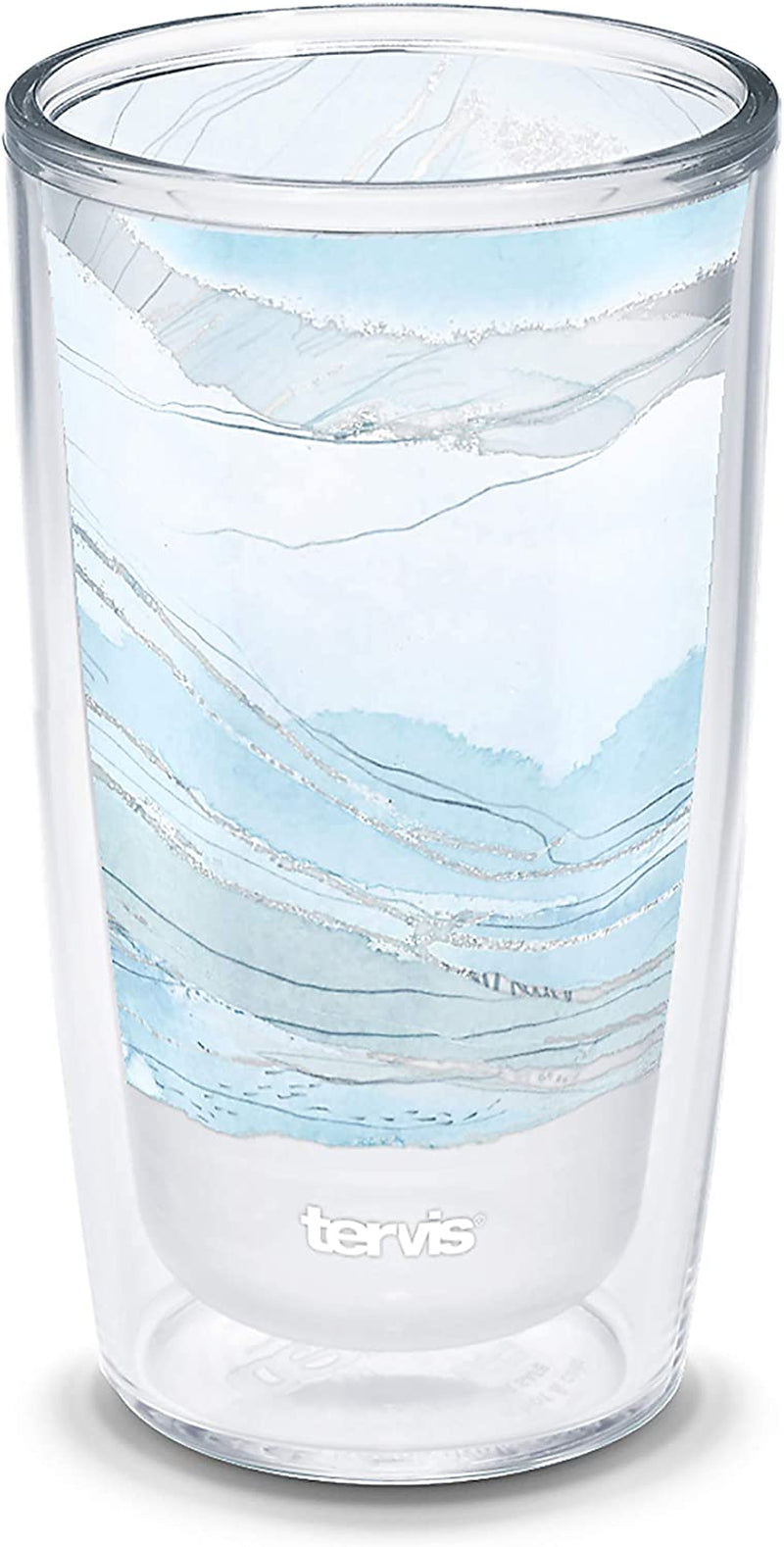 Tervis Made in USA Double Walled Kelly Ventura Insulated Tumbler Cup Keeps Drinks Cold & Hot, 16Oz 4Pk, Hillside