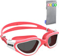 Kids Swim Goggles, OMID Comfortable Polarized Anti-Fog Swimming Goggles Age 6-14 Sporting Goods > Outdoor Recreation > Boating & Water Sports > Swimming > Swim Goggles & Masks OMID Polarized Smoke - Pink Frame  