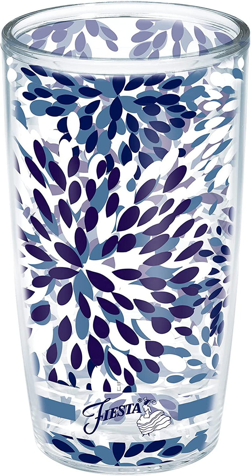 Tervis Made in USA Double Walled Fiesta Insulated Tumbler Cup Keeps Drinks Cold & Hot, 16Oz - 2Pk, Lapis Calypso Home & Garden > Kitchen & Dining > Tableware > Drinkware Tervis Tumbler Company Unlidded 16oz 
