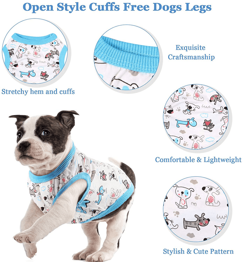 9 Pieces Dog T-Shirt Puppy Shirts Cute Print Pet Dog Shirt Small Dog Clothes Summer Pet Shirt Doggie Vest for Small Dogs Pets Puppy Kitten (Medium) Animals & Pet Supplies > Pet Supplies > Cat Supplies > Cat Apparel Geyoga   