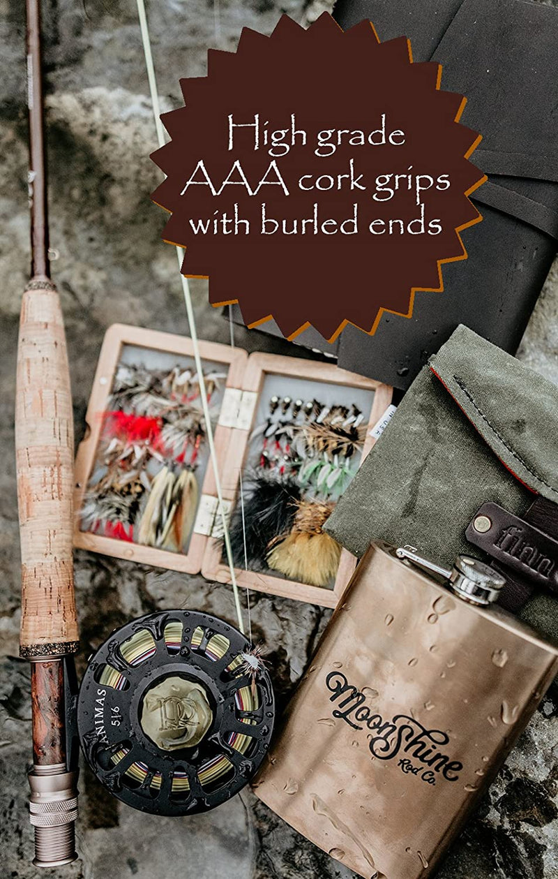 Moonshine Rod Co. the Drifter Series Fly Rod with Extra Tip Sporting Goods > Outdoor Recreation > Fishing > Fishing Rods Moonshine Rod Company   