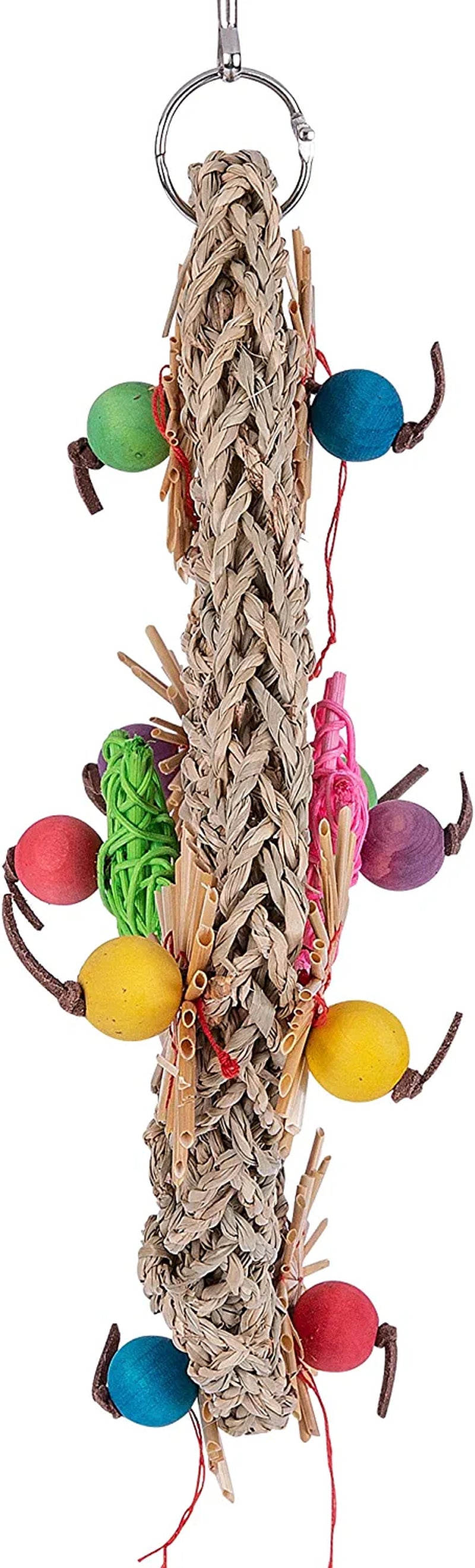 Kewkont Bird Parrot Toys,Seagrass Foraging Wall Toy for Birds，Suitable for Small Parakeets,Budgie,Macaws,Conures,Finches,Love Birds Animals & Pet Supplies > Pet Supplies > Bird Supplies > Bird Toys G-HY   