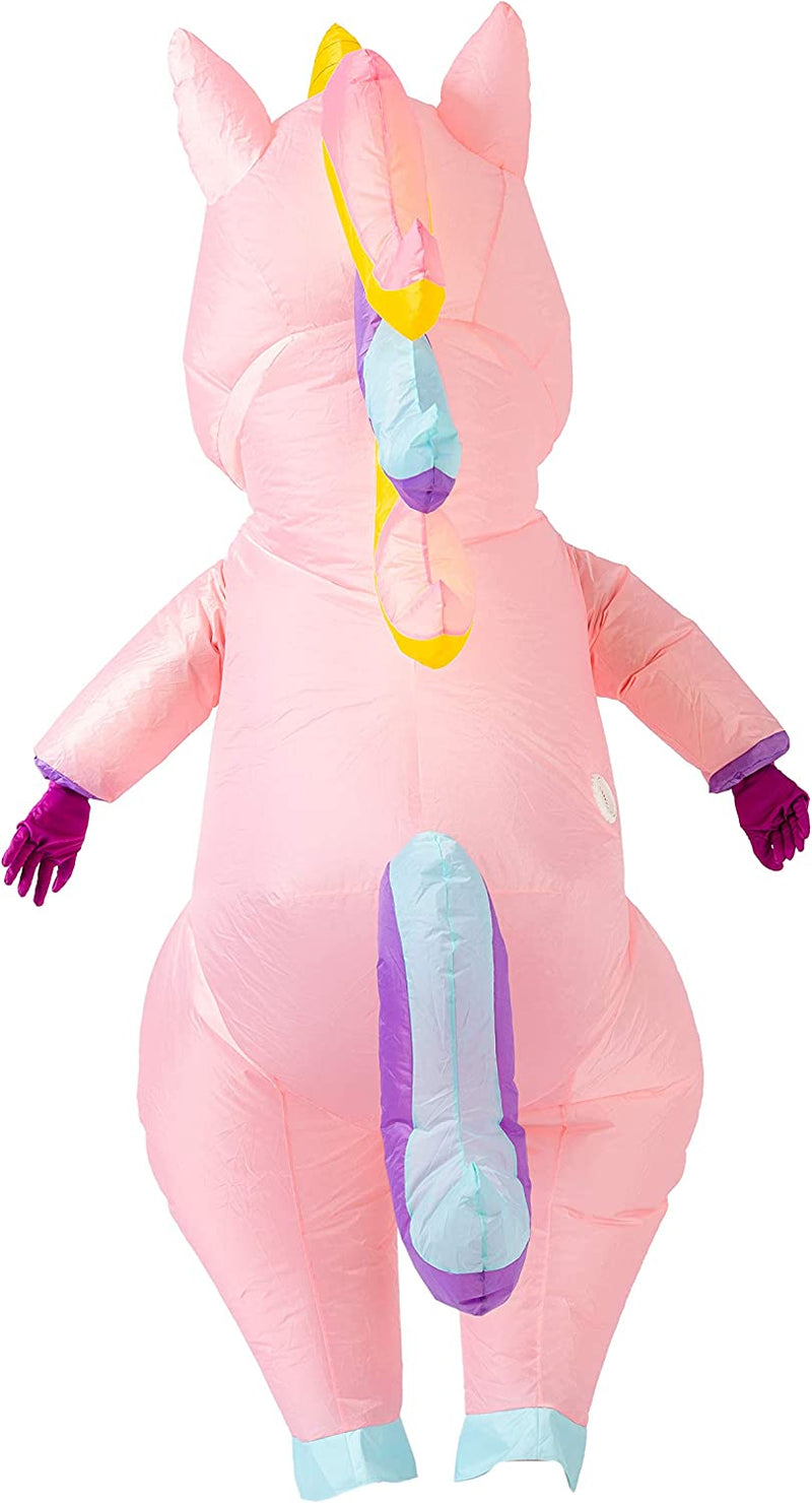 Spooktacular Creations Inflatable Costume Full Body Unicorn Air Blow-Up Deluxe Halloween Costume - Adult Size  Spooktacular Creations   