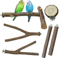 Allazone 5 PCS Bird Perch Natural Grape Stick Bird Standing Stick Swing Chewing Bird Toys Natural Grapevine Bird Cage Perch for Parrot Cages Toy for Cockatiels, Parakeets, Finches Animals & Pet Supplies > Pet Supplies > Bird Supplies Clais 10PCS  