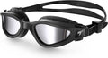 Toba Swimming Goggles, Polarized Anti-Fog Lens UV Protection Leakproof Swim Goggles for Men, Women, Adults Sporting Goods > Outdoor Recreation > Boating & Water Sports > Swimming > Swim Goggles & Masks TOBA Dark Black Silver  