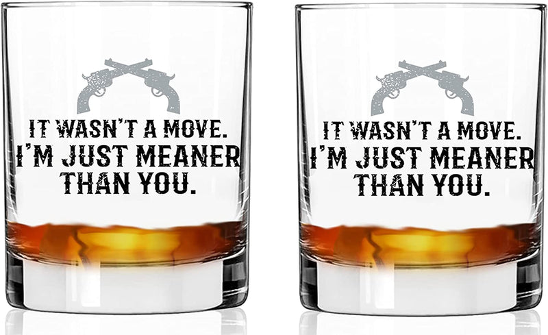 Toasted Tales in a World Full of Karen'S Be a Beth | Old Fashioned Whiskey Glass Tumbler | Rocks Barware for Scotch, Bourbon, Liquor and Cocktail Drinks | Quality Chip Resistant Home & Garden > Kitchen & Dining > Tableware > Drinkware Toasted Tales I'mJust Meaner Than You | Set Of 2 Whiskey Glass 