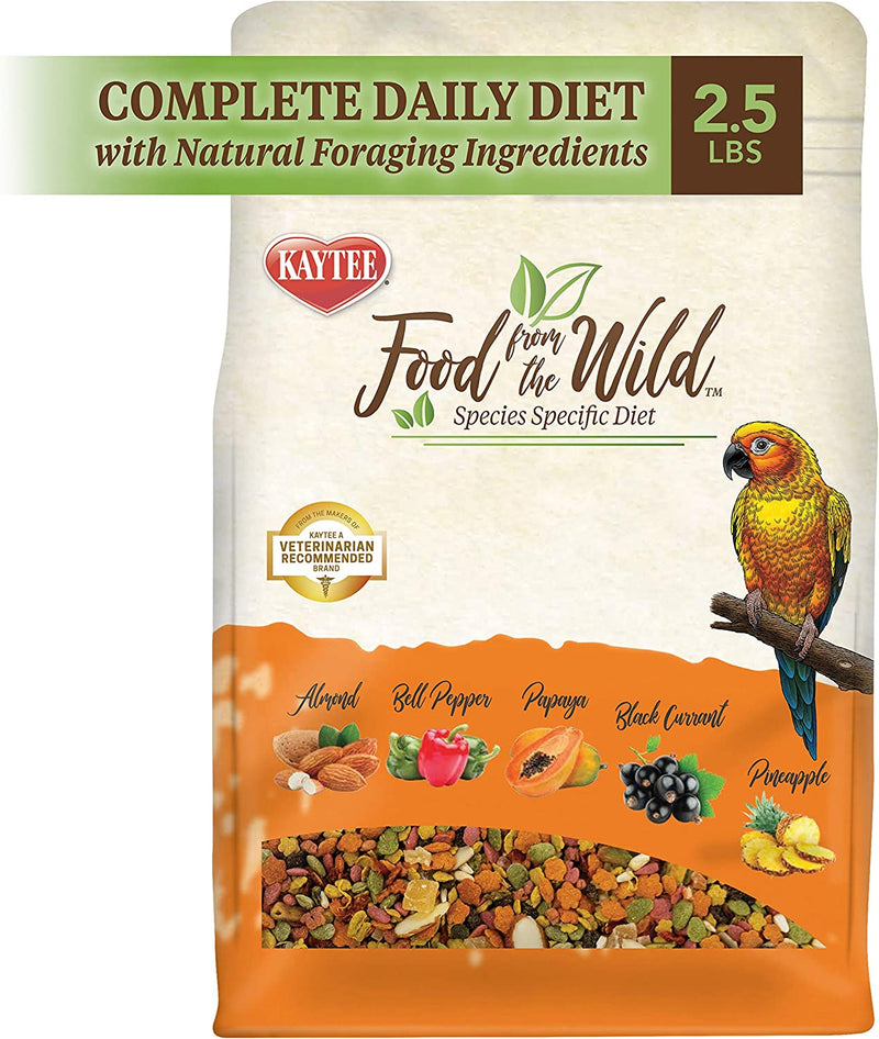 Kaytee Food from the Wild Natural Pet Conure Bird Food, 2.5 Pound Animals & Pet Supplies > Pet Supplies > Bird Supplies > Bird Food Central Garden & Pet   