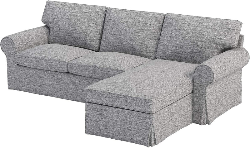 Sofa Cover Only! Dense Cotton Ektorp Loveseat ( 2 Seater) with Chaise Lounge Cover Replacement Is Made Compatible for IKEA Ektorp Sectional 3 Seat ( Three ) Sofa Slipcover. Cover Only! (Wine Red) Home & Garden > Decor > Chair & Sofa Cushions Custom Slipcover Replacement Polyester Flax  