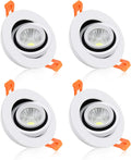 Ygs-Tech 2 Inch LED Recessed Lighting Dimmable Downlight, 3W (35W Halogen Equivalent) COB Tai Chi Spotlight, 4000K Natural White, CRI80, LED Ceiling Light with LED Driver (4 Pack) Home & Garden > Lighting > Flood & Spot Lights ShenZhen YuBangShiXun Technologies Co. Ltd 4000k - Natural White 3W - 4 Pack 