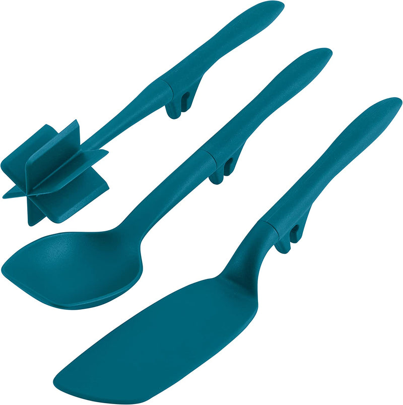 Rachael Ray Tools and Gadgets Lazy Crush & Chop, Flexi Turner, and Scraping Spoon Set / Cooking Utensils - 3 Piece, Teal Blue Home & Garden > Kitchen & Dining > Kitchen Tools & Utensils Rachael Ray Teal 3 Piece 