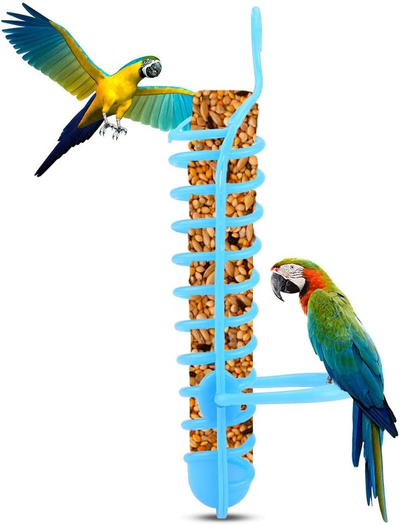 Hffheer Parrots Food Basket, Birds Feeding Perch Stand Fruit Vegetable Millet Container Birds Feeders Plastic Parrot Bird Cage Hanging Foraging Toys(Green) Animals & Pet Supplies > Pet Supplies > Bird Supplies > Bird Cage Accessories > Bird Cage Food & Water Dishes Hffheer Blue  