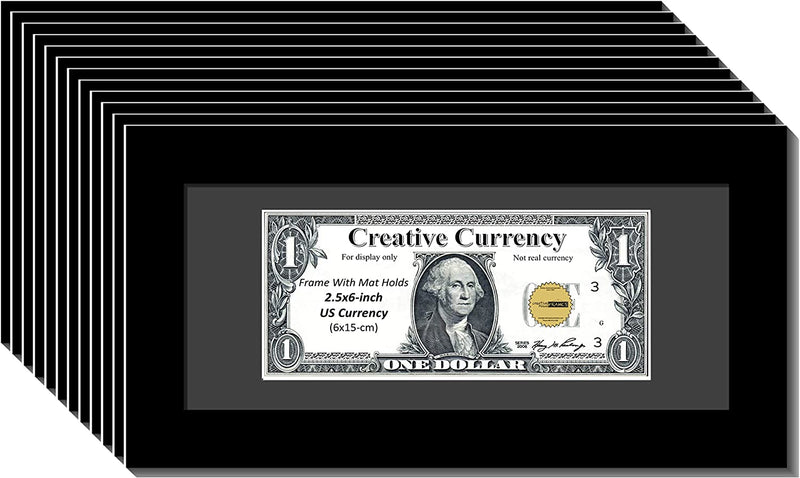 Creative Picture Frames [$4X9Bk-B] Black First Dollar Frame with Black Matting, Easel Stand and Wall Hanger Included Home & Garden > Decor > Picture Frames Creative Picture Frames Black W/ Black Mat 12 