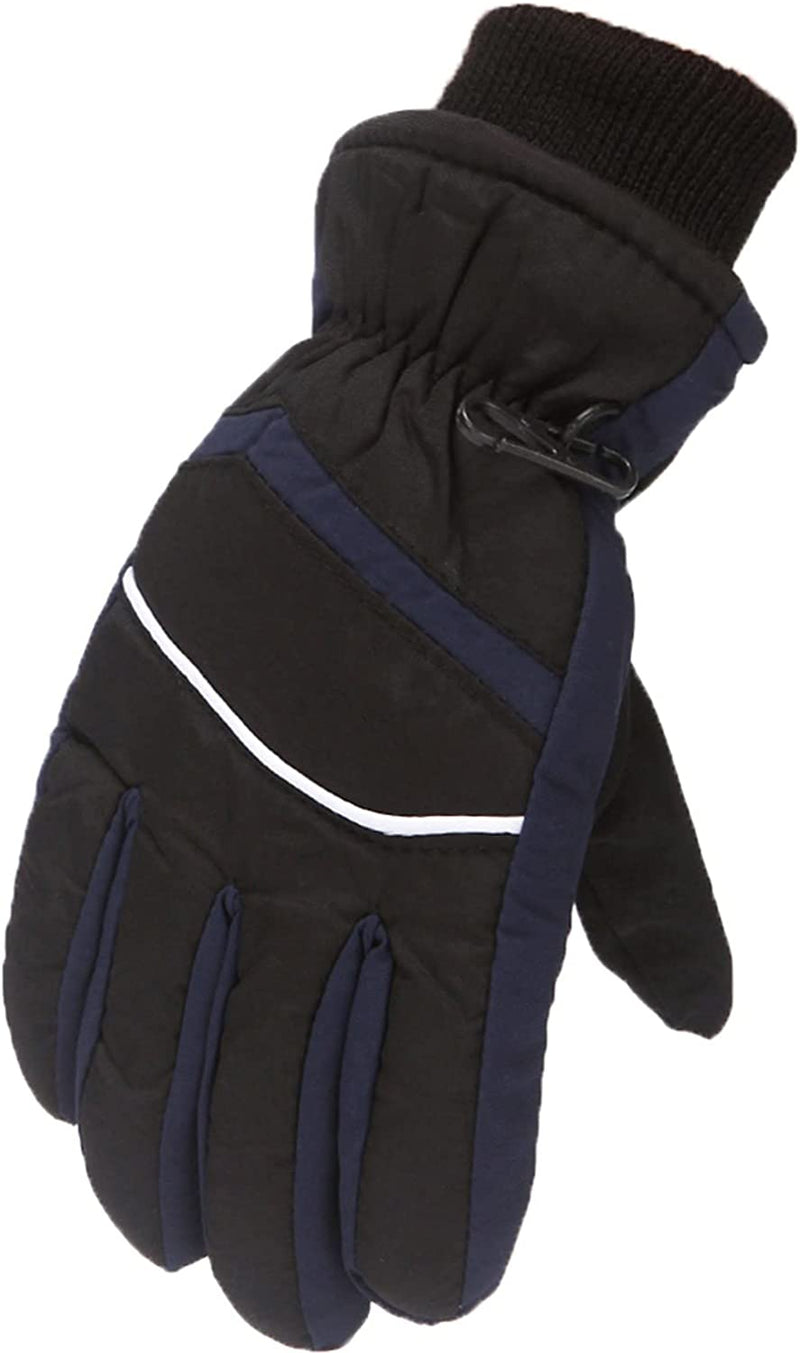 Women Gloves Winter Gloves Outdoor Kids Boys Girls Snow Skating Snowboarding Windproof Warm Gloves Mittens Convertible Sporting Goods > Outdoor Recreation > Boating & Water Sports > Swimming > Swim Gloves Bmisegm Black One Size 