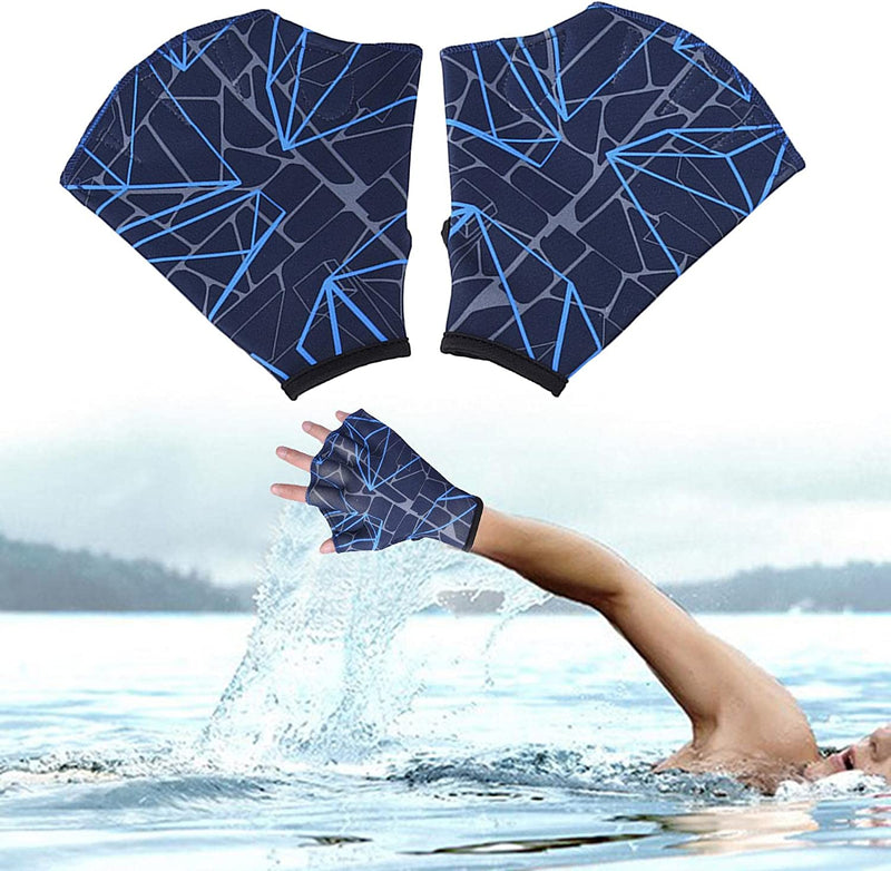 Colcolo Swimming 1 Pair Unisex Frog Type Silicone Girdles Swimming Hand Flippers Palm Finger Webbed Gloves Paddle Water Sports Sporting Goods > Outdoor Recreation > Boating & Water Sports > Swimming > Swim Gloves Generic   