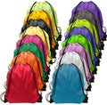 Drawstring Backpack Bulk 16 Pcs Drawstring Bags String Backpack Cinch Bags Kids Nylon Draw String Bags Pack Home & Garden > Household Supplies > Storage & Organization GoodtoU 16 Colors  