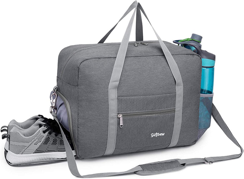 Sports Gym Bag with Shoes Compartment & Wet Pocket Lightweight Yoga Bag for Men and Women, Black Sporting Goods > Outdoor Recreation > Winter Sports & Activities sportsnew Gray-1  