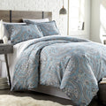 Southshore Fine Living, Inc. Oversized Comforter Bedding Set down Alternative All-Season Warmth, Soft Cozy Farmhouse Bedspread 3-Piece with Two Matching Shams, Infinity Blue, King / California King Home & Garden > Linens & Bedding > Bedding Southshore Fine Linens Pure Melody Aqua Full / Queen 