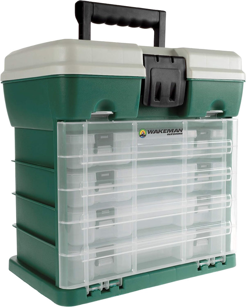 Storage and Tool Box-Durable Organizer Utility Box-4 Drawers Sporting Goods > Outdoor Recreation > Fishing > Fishing Tackle Wakeman   