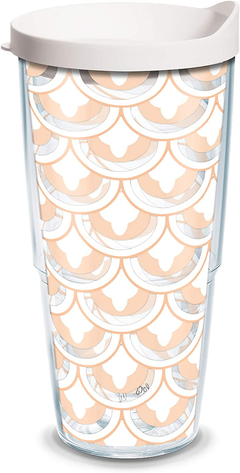 Tervis Coton Colors - Love Stripes Insulated Tumbler with Wrap and Red Lid, 16Oz, Clear Home & Garden > Kitchen & Dining > Tableware > Drinkware Tervis Blush Pattern 24oz 